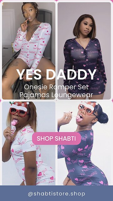 YES, DADDY Onesie Pajamas Romper Loungewear💗