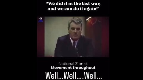Zionist Leader Chaim Weizmann "We are the only powerful UNIFIED Ethnic block who can bring the US into this war"- WW2 Historian David Irving