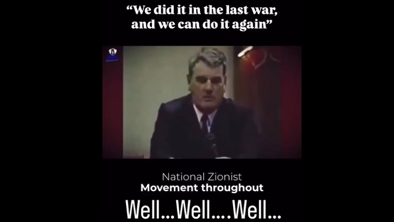 Zionist Leader Chaim Weizmann "We are the only powerful UNIFIED Ethnic block who can bring the US into this war"- WW2 Historian David Irving