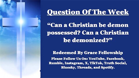 The RBGF LIVE "Question Of The Week"