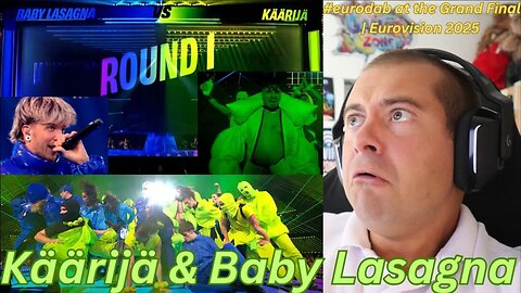GAMER REACTS - Käärijä & Baby Lasagna - #eurodab at the Grand Final Eurovision 2025