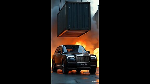 Rolls Royce Crashed with Container