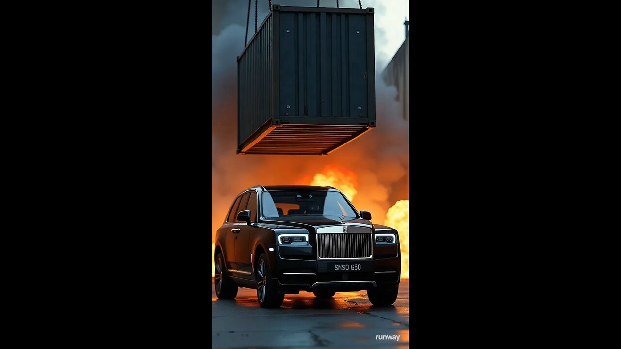 Rolls Royce Crashed with Container