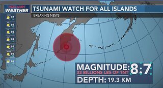 Tsunami WATCH - Hawaii - WATCH LIVE