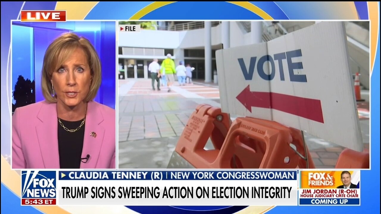 Rep Claudia Tenney: Trump Signing Election Integrity Is Tremendous