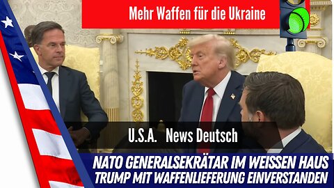 Nato Generalsekrätar in Washington. Trump unterstützt "mehr Waffen für die Ukraine"