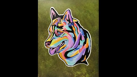 In the Studio: Husky Line Pour Art
