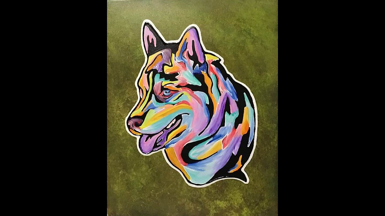 In the Studio: Husky Line Pour Art
