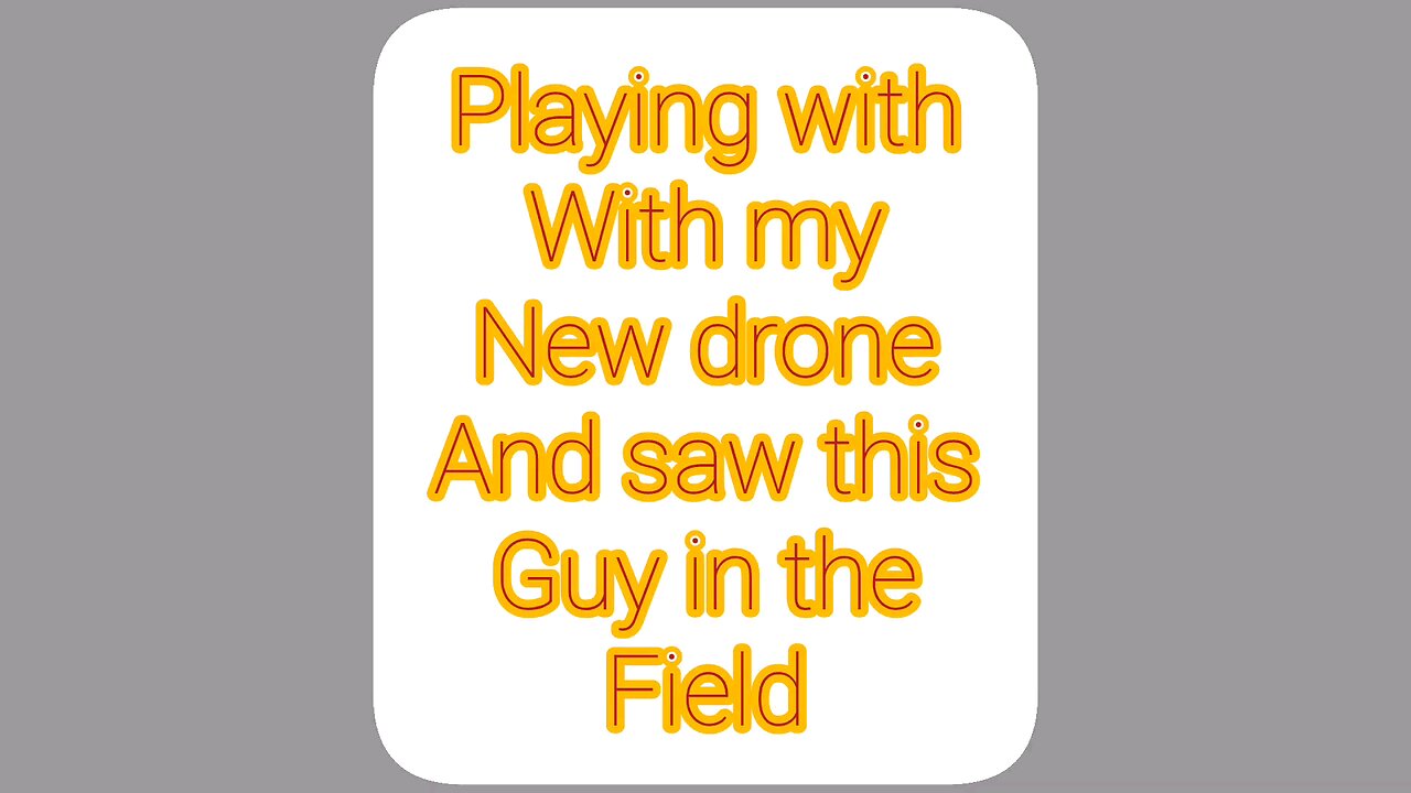new drone 1st video