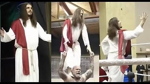 "Unveiling the Unique Concept: Jesus Wrestling Disciples at the Pro Wrestling Church"