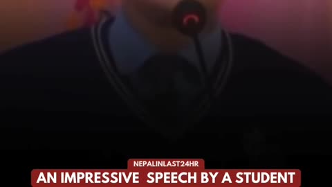 This student from holy bell school jhapa, just nailed it with an amazing english speech !