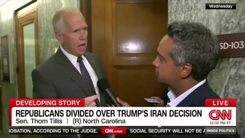 Josh Hawley v Thom Tillis on war with Iran