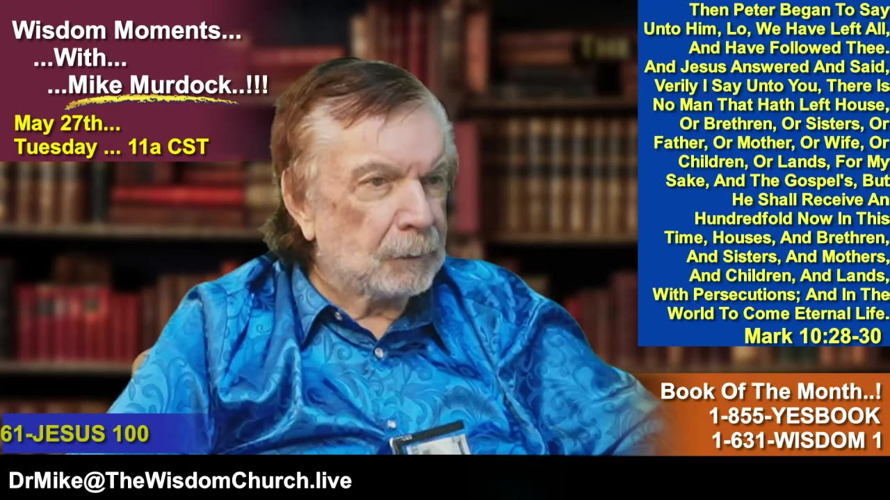 Re-Air: Wisdom Moments With Mike Murdock..!!!