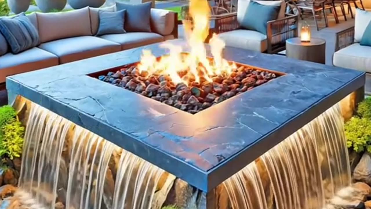WATERFALL FIRE TABLES