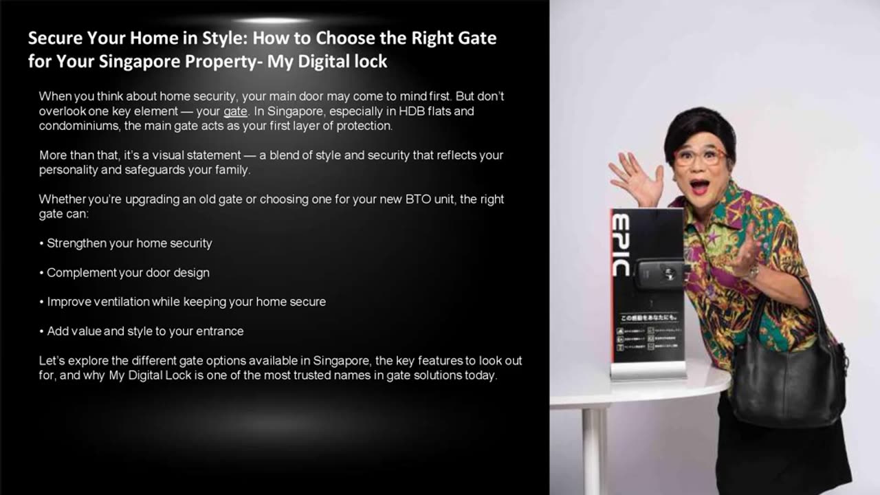 Secure Your Home in Style: How to Choose the Right Gate for Your Singapore Property- My Digital lock