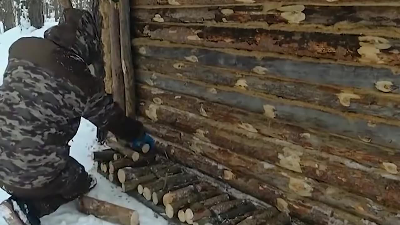"Couple's Cozy Winter Escape | Tent Camping in Snowy Woods for Peace & Love"
