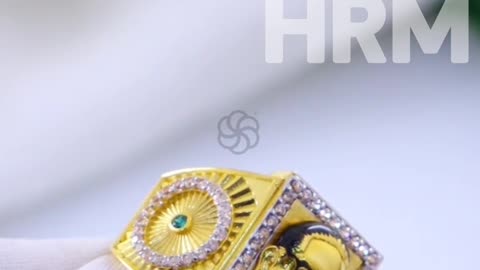 HRM | ✨✨New 916 Fancy Gold Gents Baba Saheb Ambedkar Ring ✨✨ | 2025