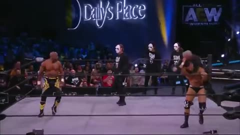 Sting takes off his Sting mask