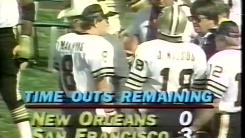 1981-09-27 New Orleans Saints vs San Francisco 49ers Part 1