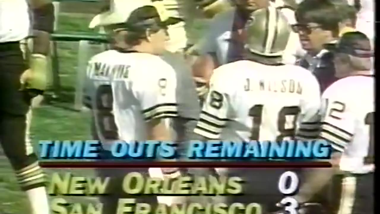 1981-09-27 New Orleans Saints vs San Francisco 49ers Part 1