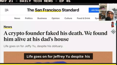 Crypto founder Jeffrey Yu faked his death