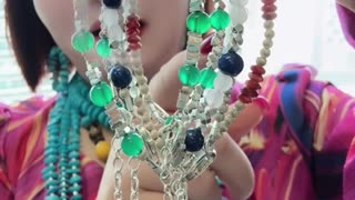 20250708-7 Lapis Lazuli &Rose Quartz Bracelet: Starry Collision Candy on Wrist