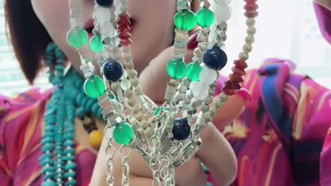 20250708-7 Lapis Lazuli &Rose Quartz Bracelet: Starry Collision Candy on Wrist
