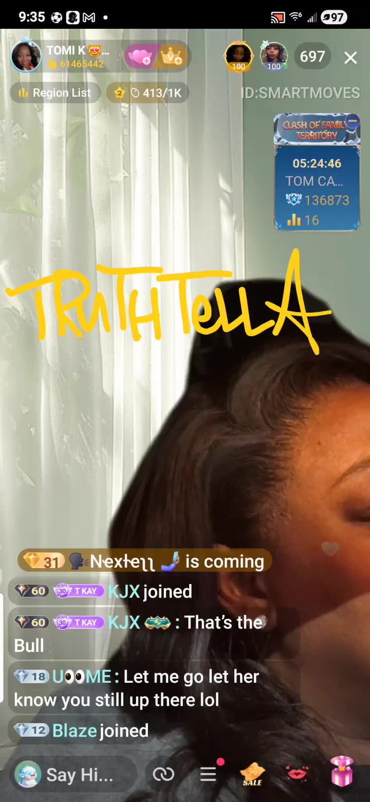 QUEEN TOMIKAY JOINS GOSSIP GURLS FROM BACKUP WHILE STILL LIVE TO LAUGH AT LIYAH CRYING & ENDS UP CLIPPED