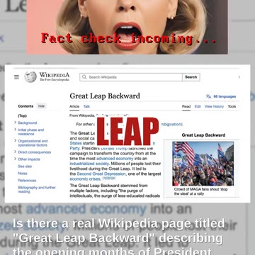 Fact Check: Fake Wikipedia Screenshot Of 'Great Leap Backward' Article -- No Such Page