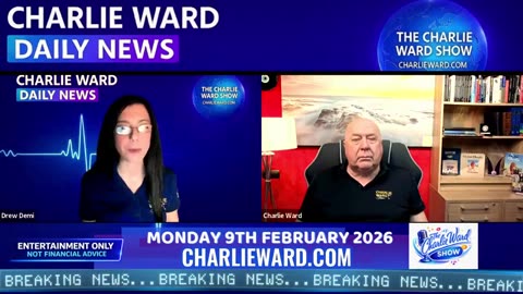 CHARLIE WARD & DREW DEMI MONDAY 9TH FEB 2026. WHO IS JOHN QALT?.......
