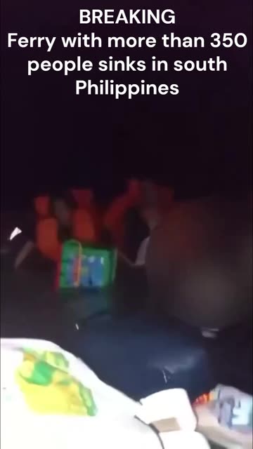 Ferry with more than 350 people sinks in south Philippines