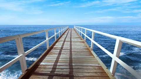 Pier Sea Waves Beauty of Nature Creative Commons Videos Free HD Videos no copyright.mp4