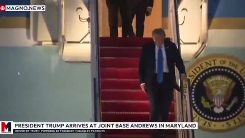 President Trump has arrived back in the US.