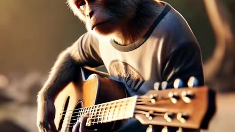 #misic #monkey #intertainment #guitar #ai #fyp #instrumental