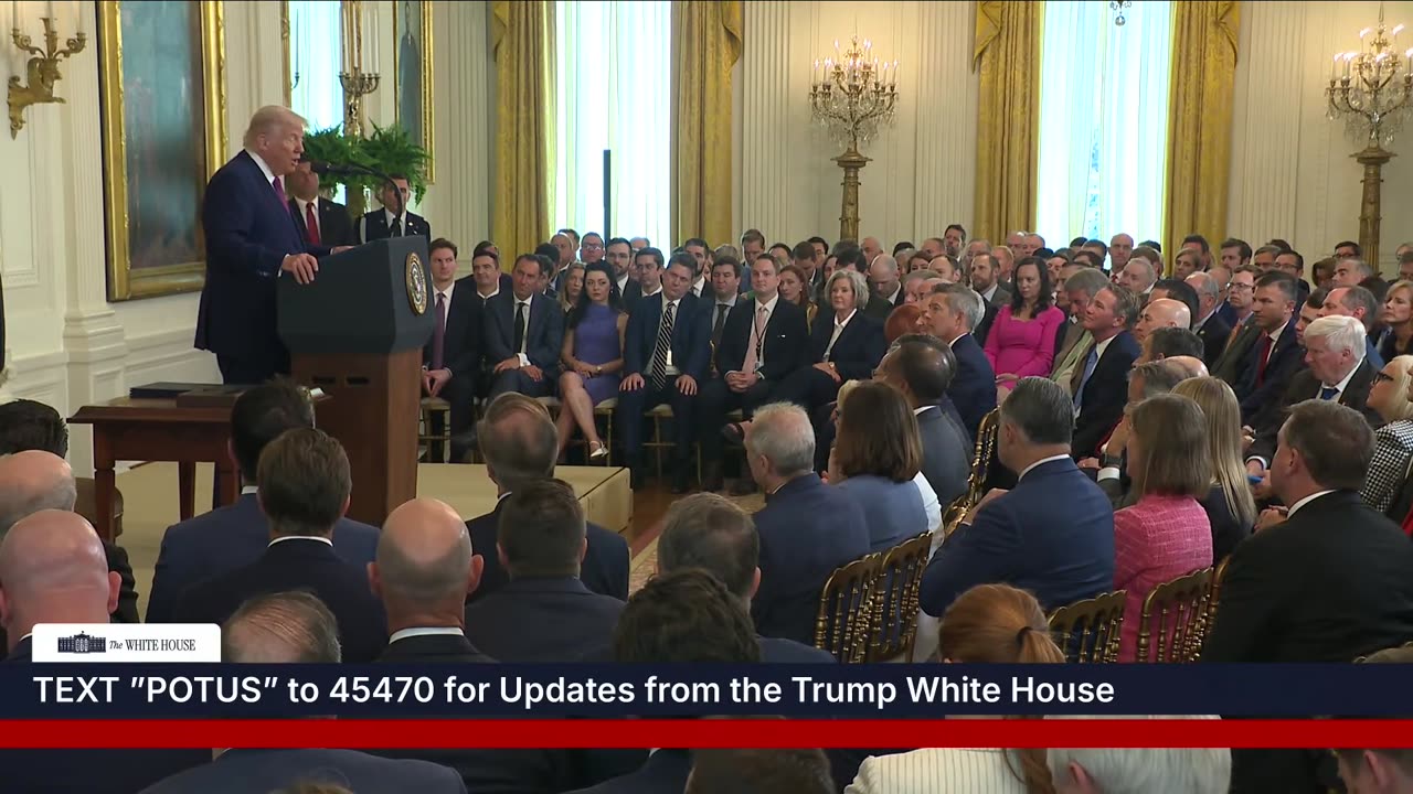 President Trump Participates in a Bill Signing Ceremony, June 12, 2025