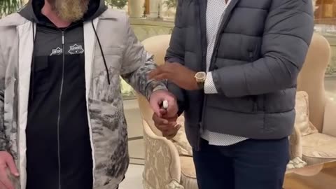 Jon Jones Wrestles Ramzan Kadyrov