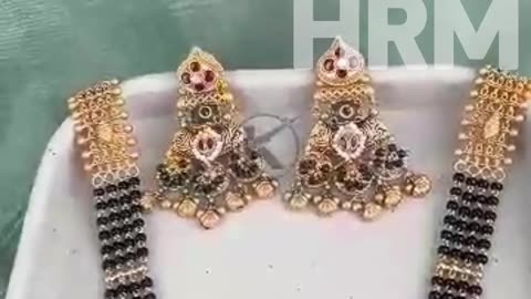 HRM | 22kt Antique Mangalsutre With Earring | 2025