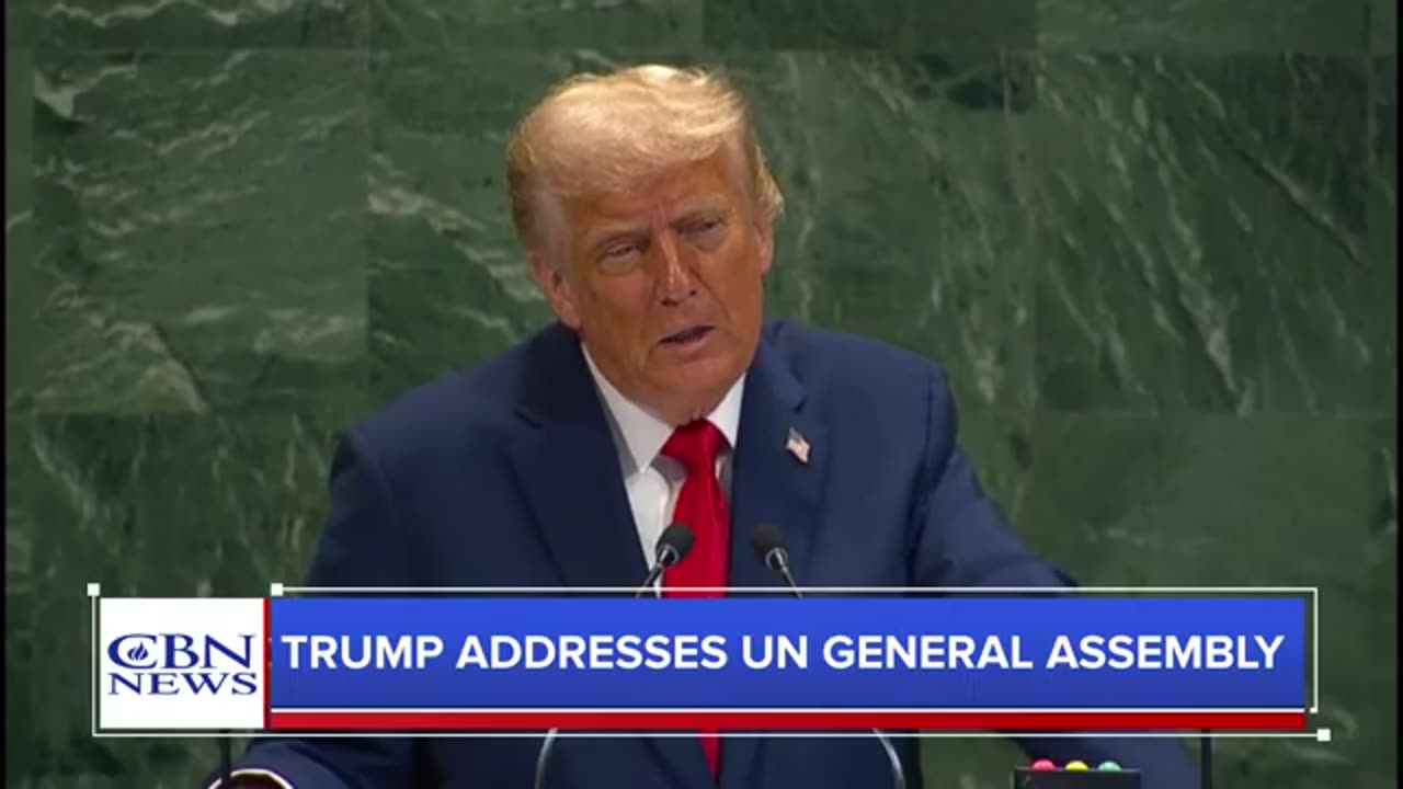 Pres. Trump Major Address to United Nations General Assembly in NYC - 9/23/25
