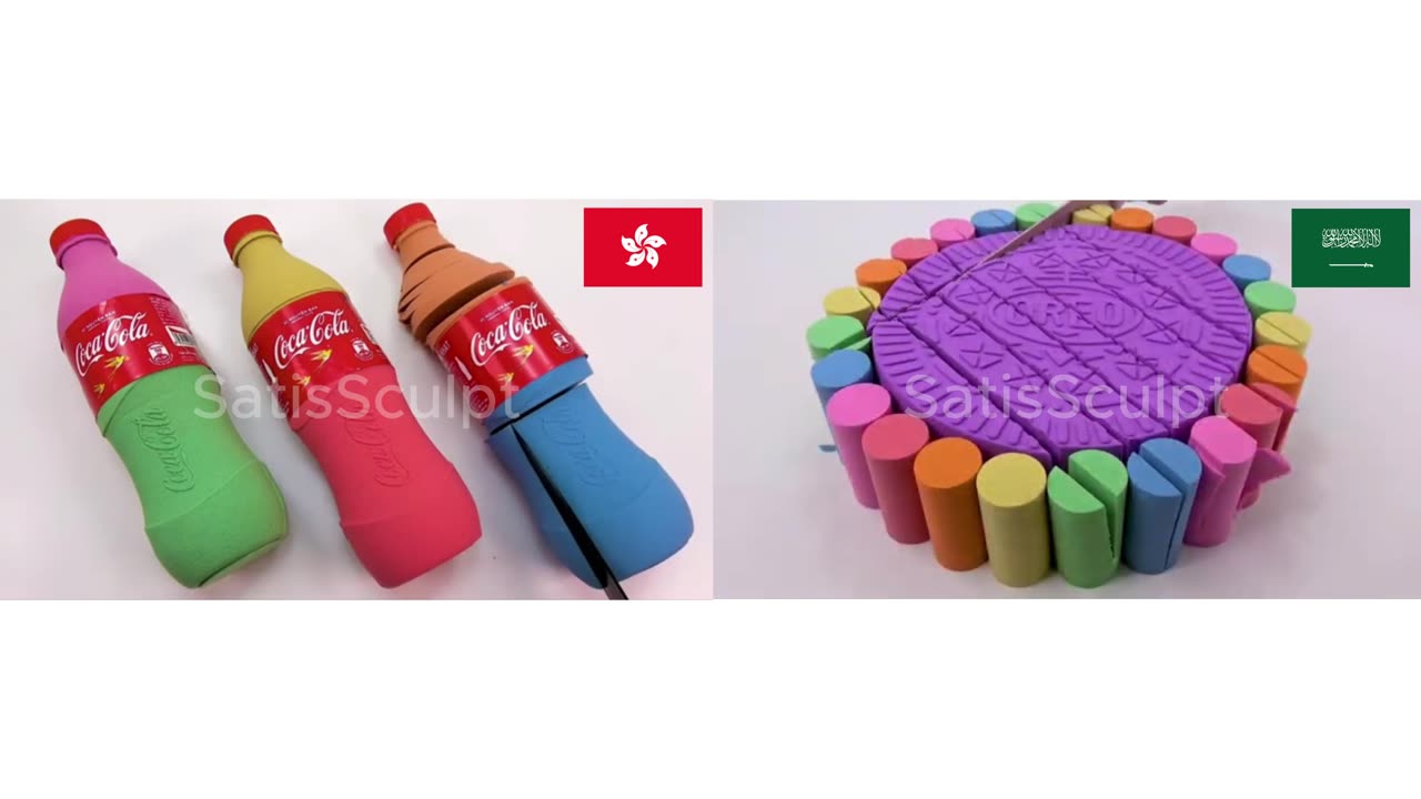 Symmetry of Nations 🇭🇰🇸🇦 — Pure 4K Visual ASMR • Dual Elegance • Art en Mouvement