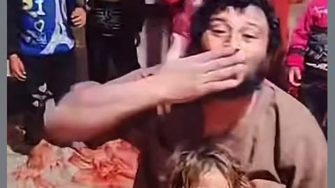 Man and children is happy for rich