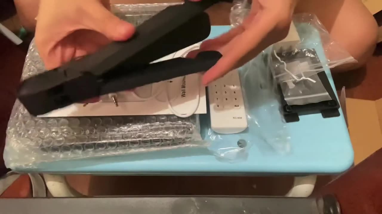 Wall mounted CD player unboxing 💕💕💕