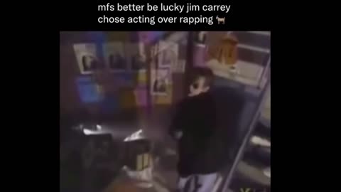 Jim Carrey rapping