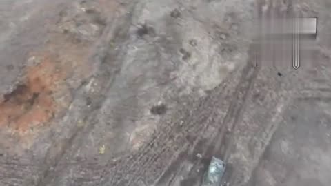 An unsuccessful attempt by a Russian operator using a drone to wind a rope around