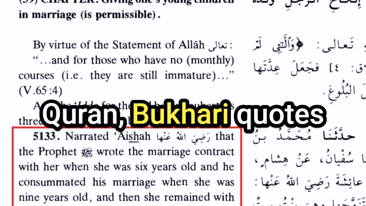 Why Islam is a PEDOPHILE FEST