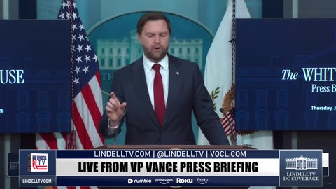 Live From The Press Briefing w/ VP Vance