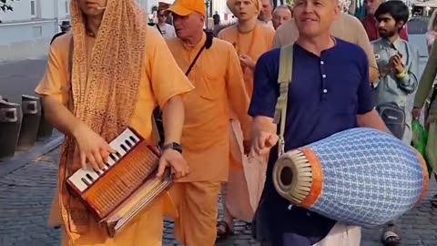 Harinam Sankirtan in Vilnius, Lithuania September 2025