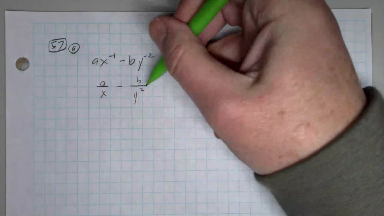 Saxon Algebra 1 Lesson 57 (a)