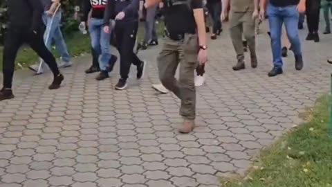 Polish patriots patrol streets to protect women and children from fake asylum seekers.