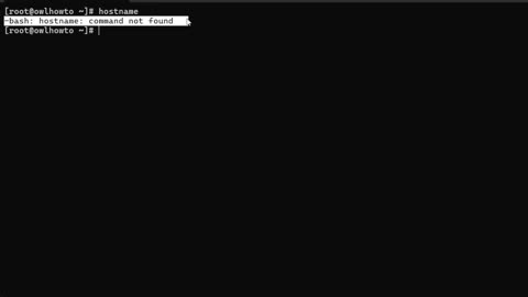 How to fix bash hostname command not found on Arch Linux