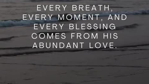 His blessings overflow!